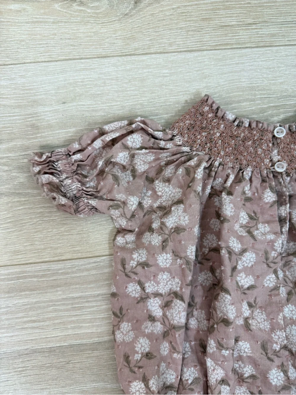 Noralee Blush Hydrangea Maddie Romper